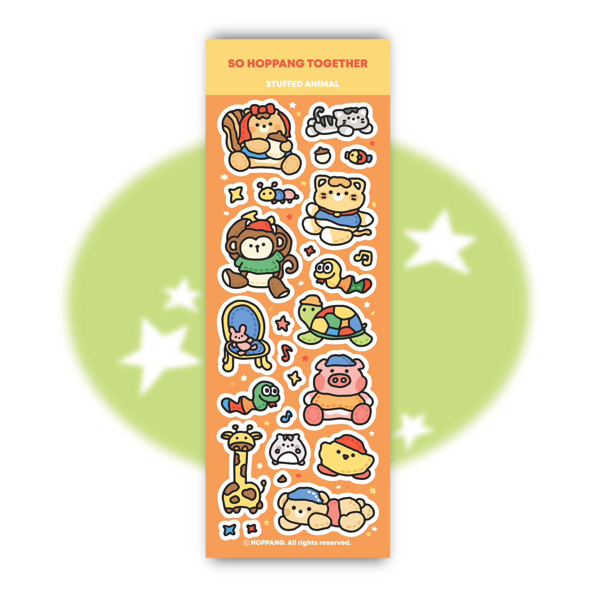 Plush Animal Sticker Sheet