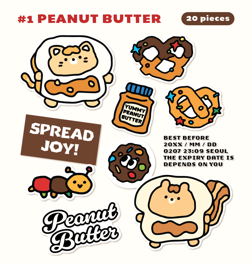 Peanut Butter Sticker Pack