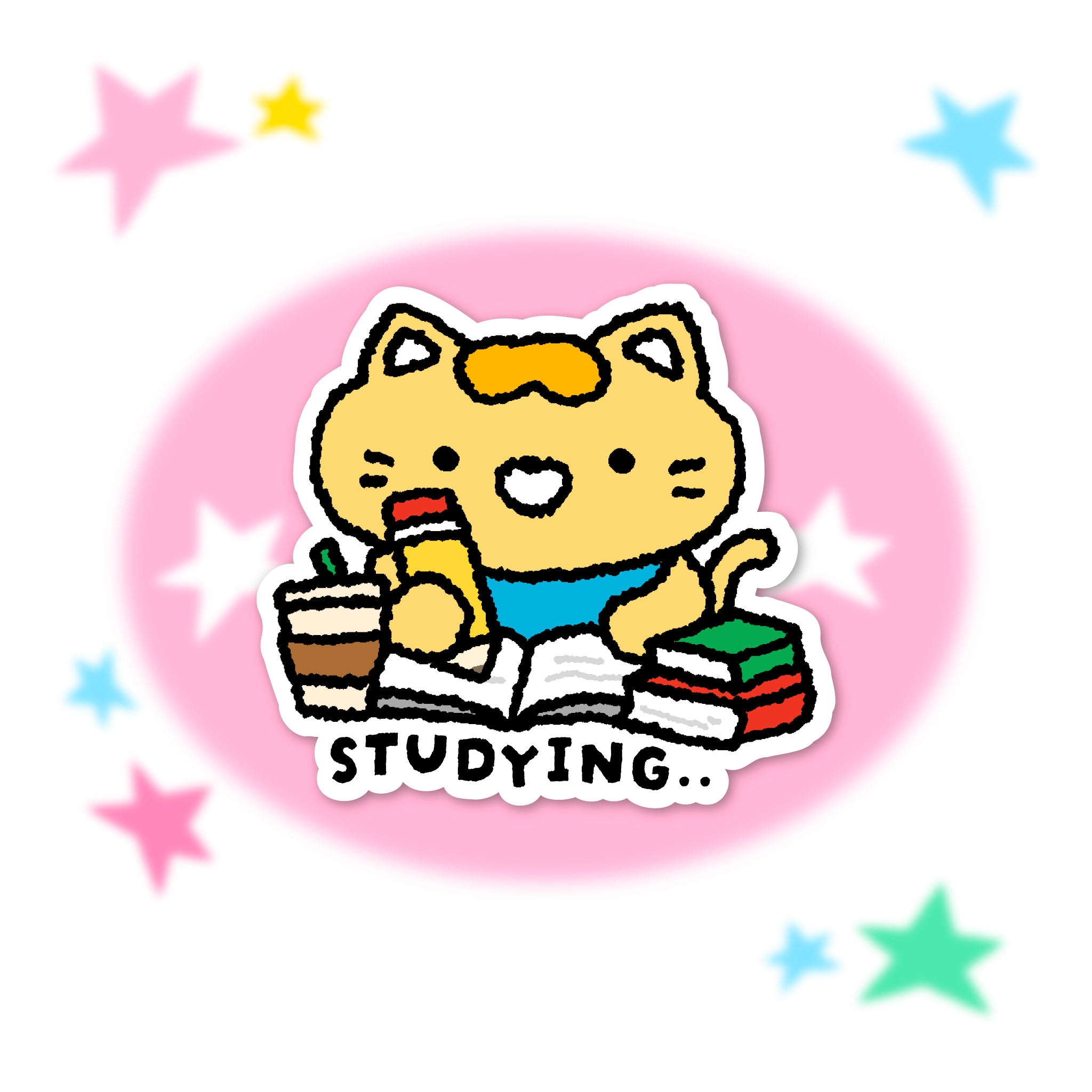 Studying... Vinyl Sticker
