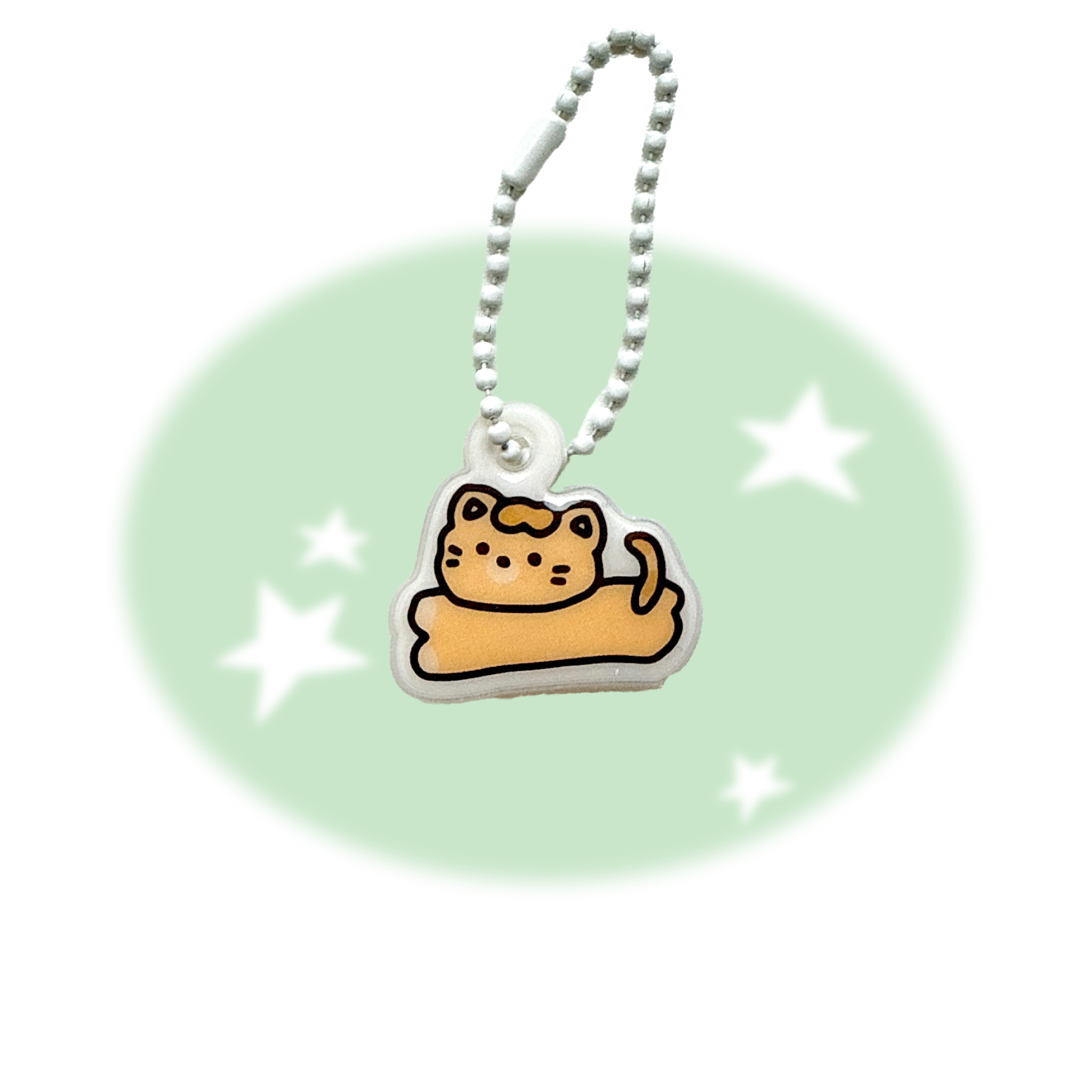 Running Kitty Soft PVC Keychain