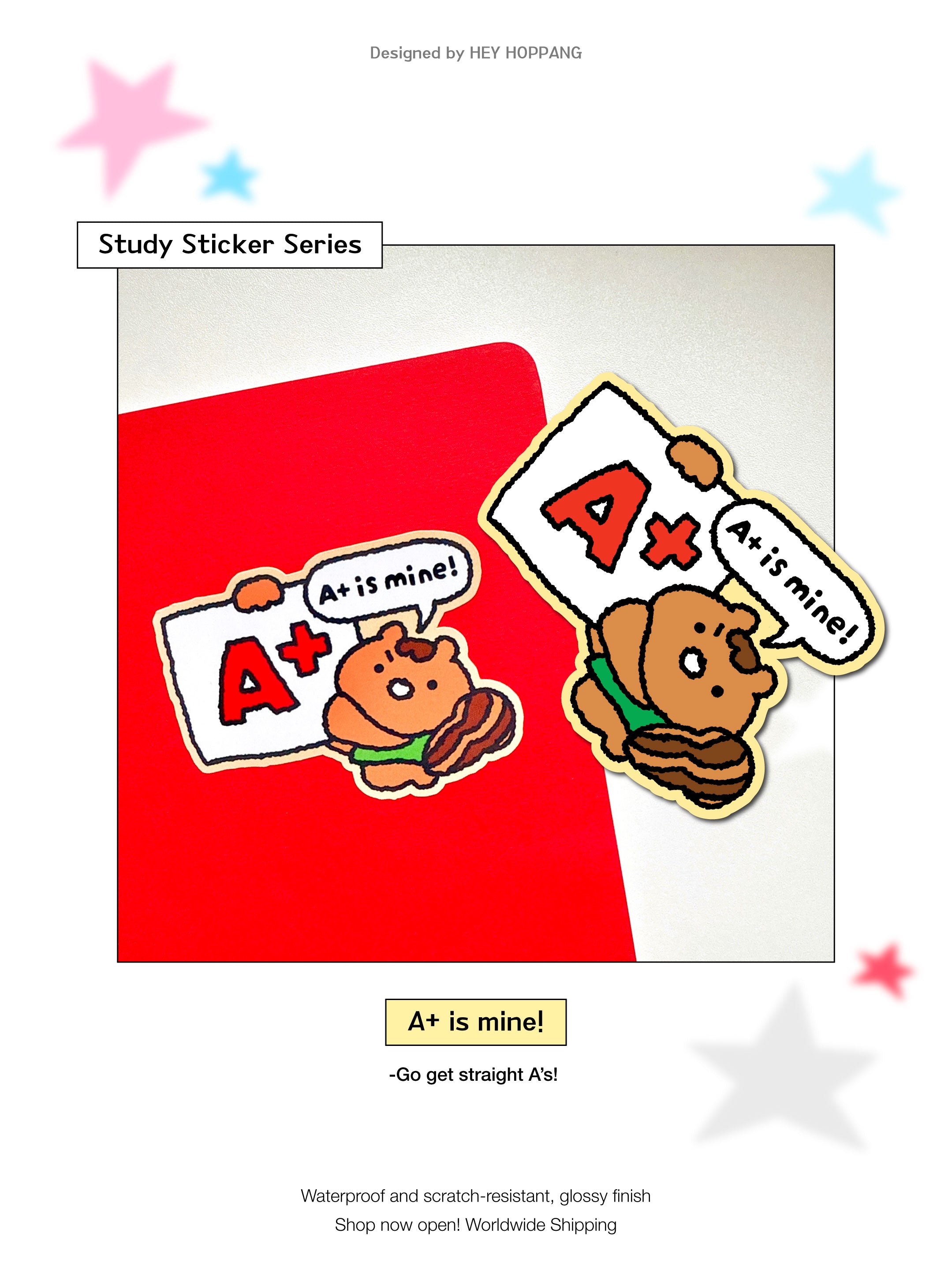 A+ is mine Vinyl Sticker