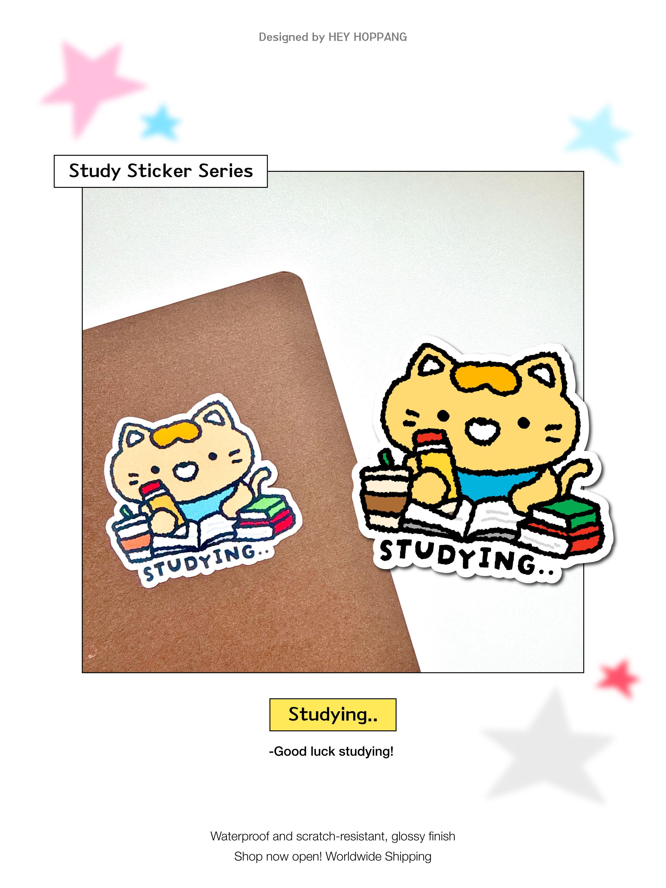Studying... Vinyl Sticker