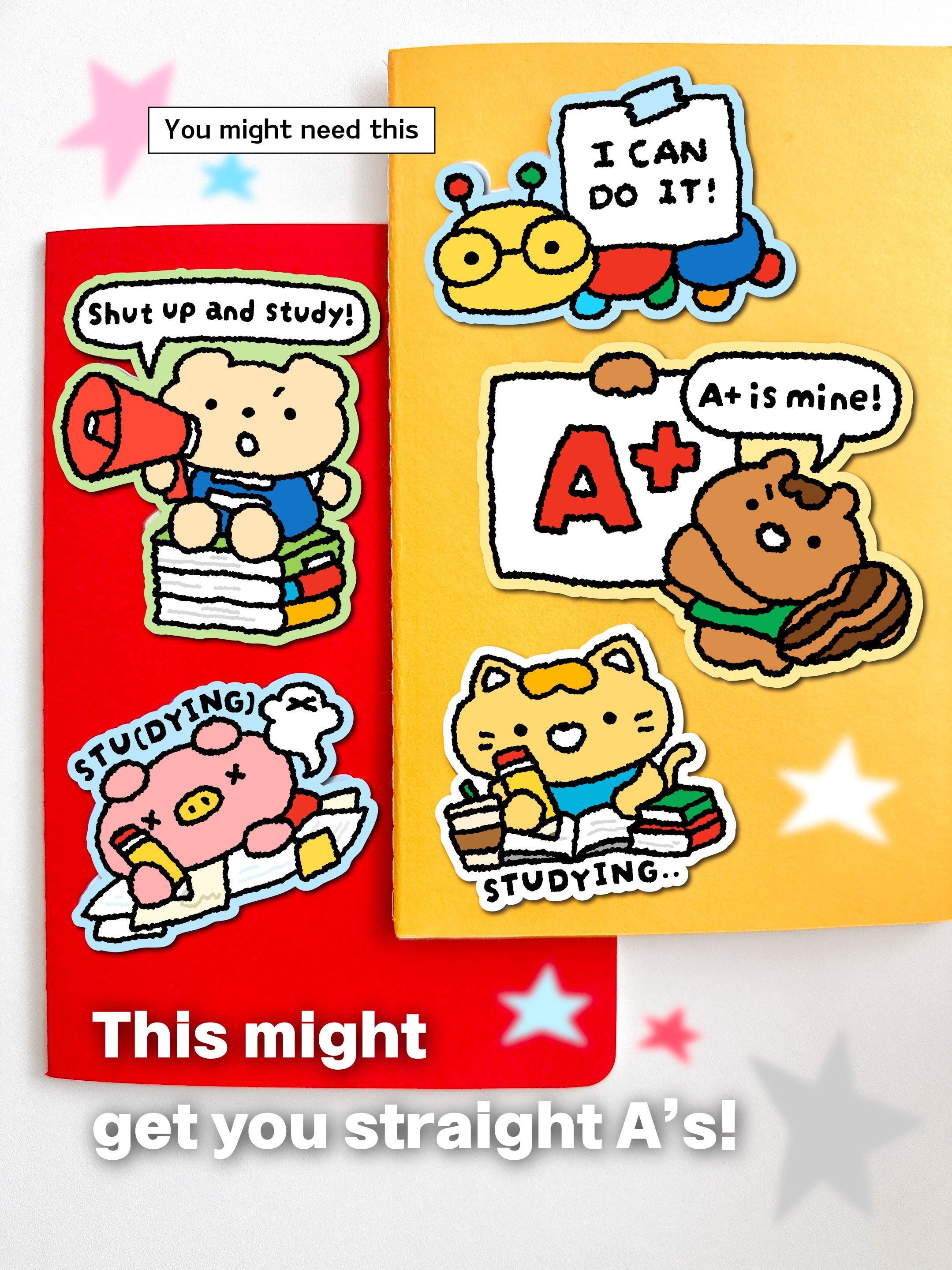 Studying... Vinyl Sticker