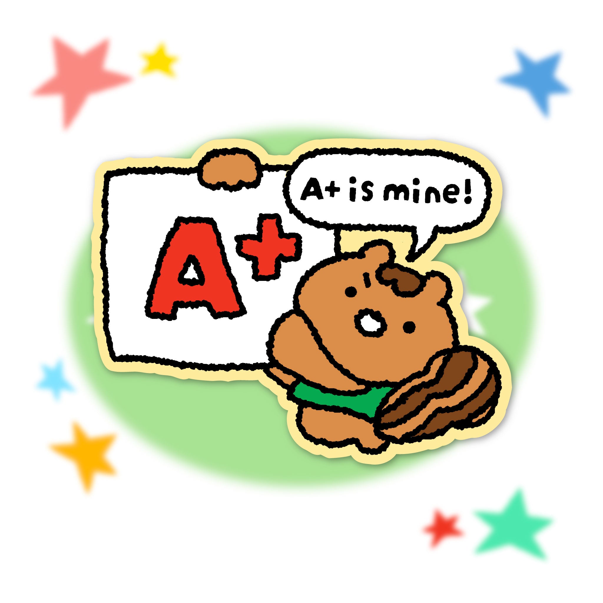 A+ is mine Vinyl Sticker