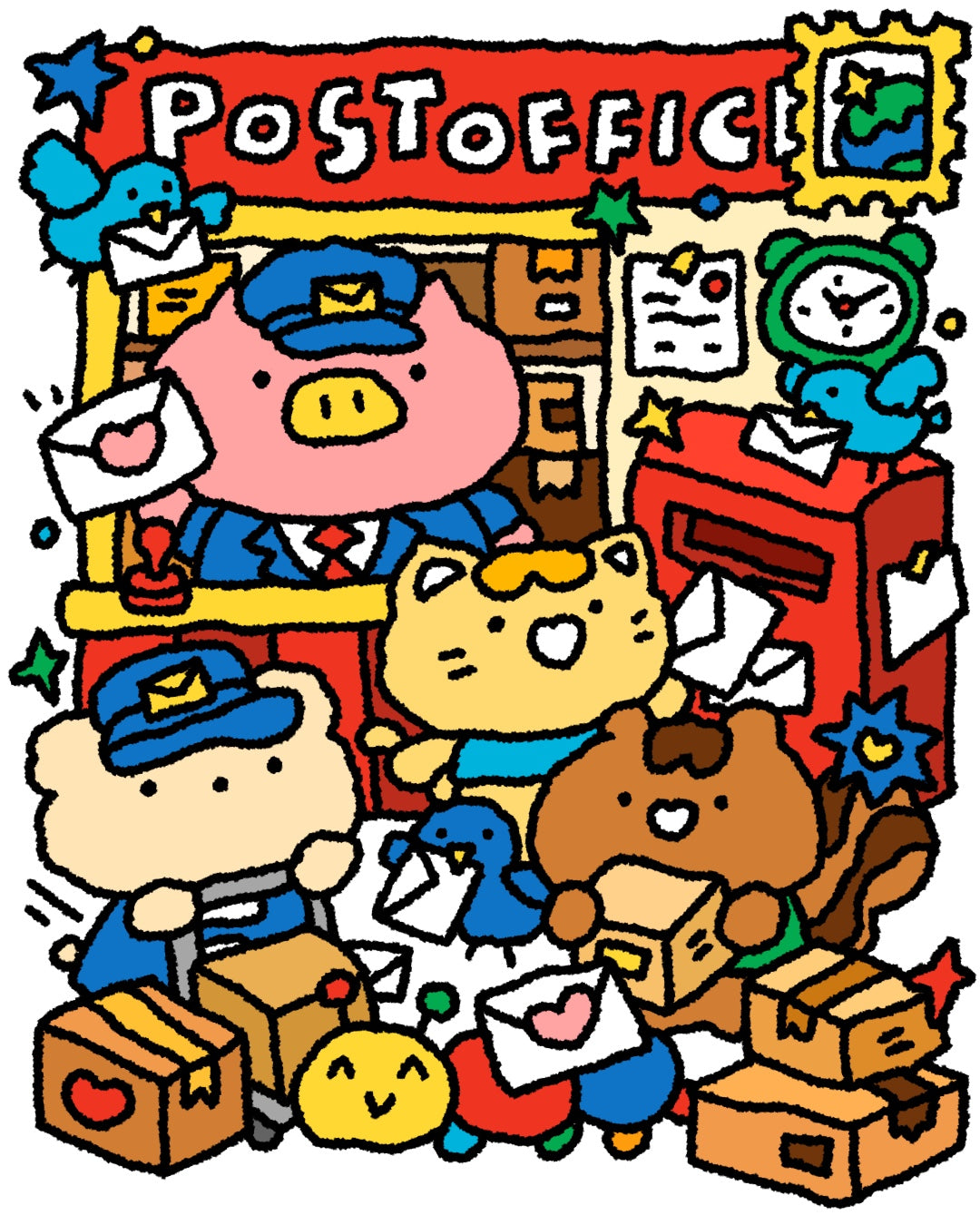 illust-post office