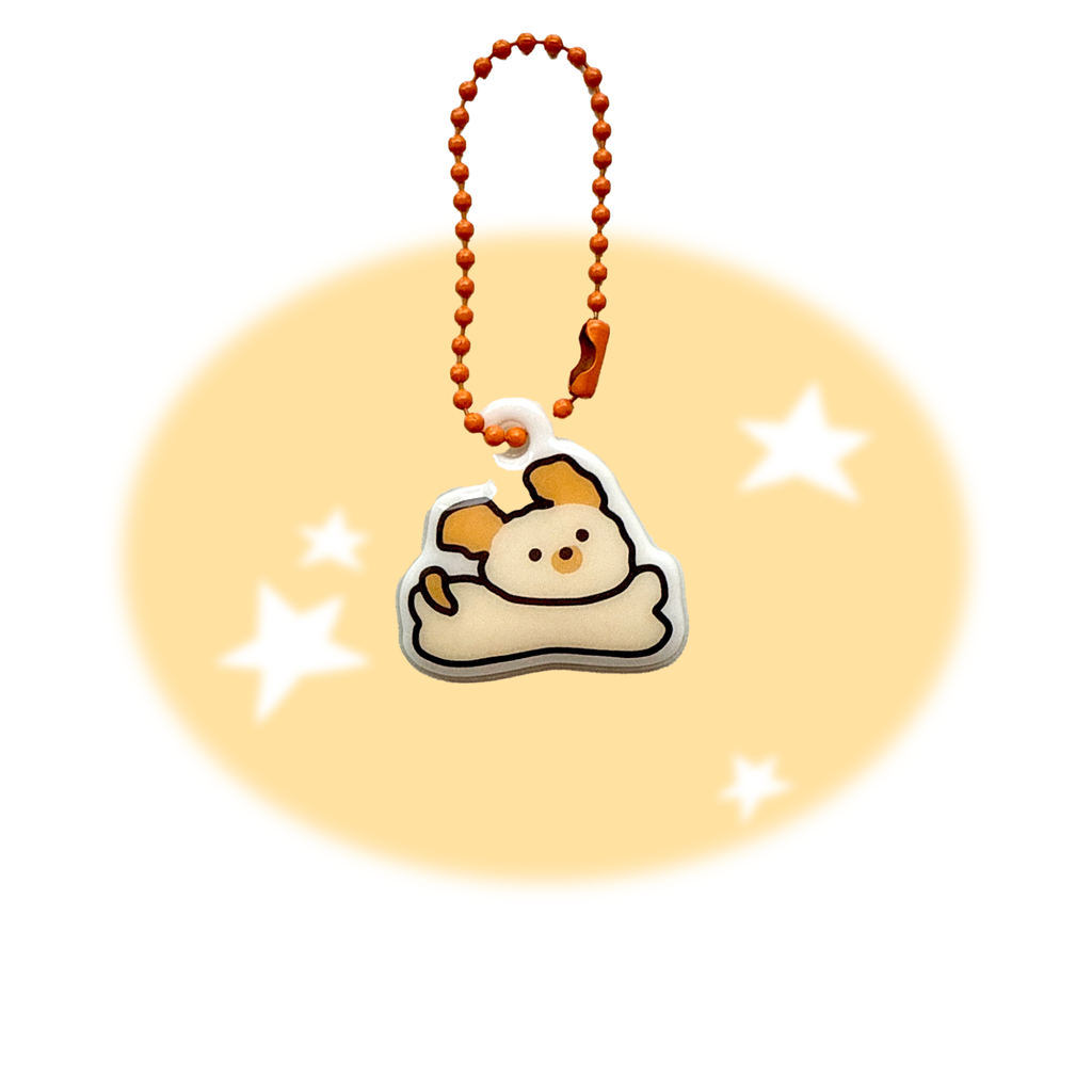 Running Puppy Soft PVC Keychain