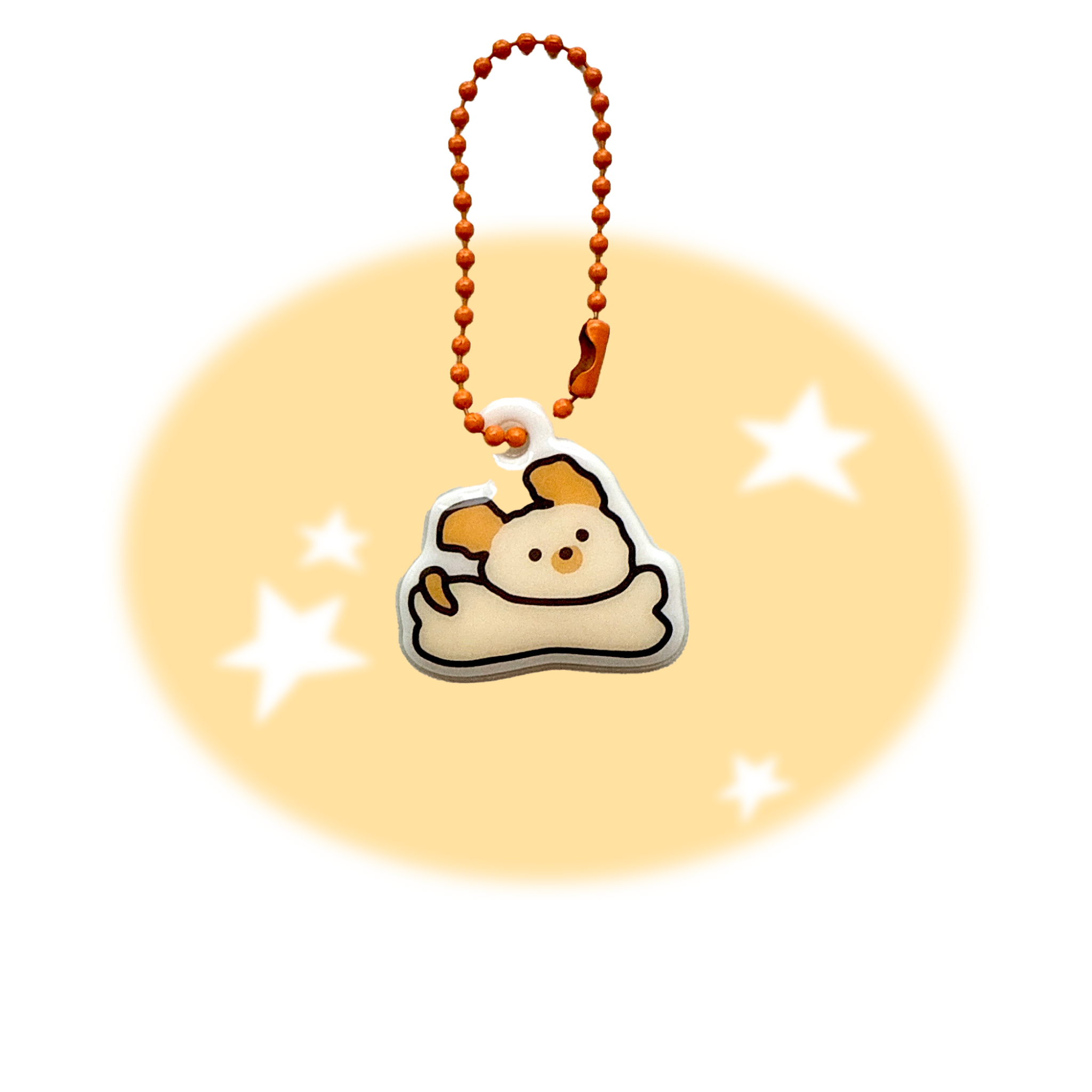 Running Puppy Soft PVC Keychain