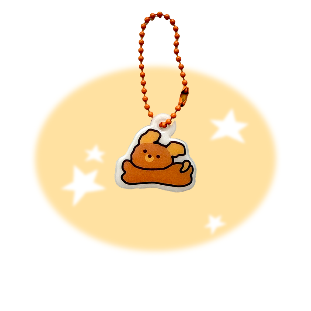 Running Puppy Soft PVC Keychain