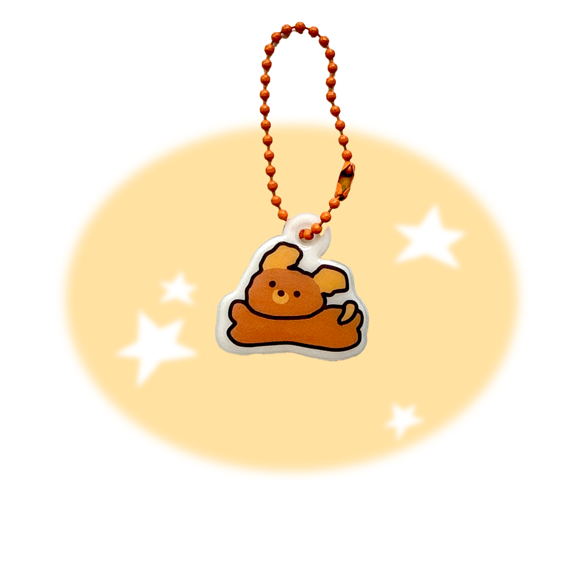 Running Puppy Soft PVC Keychain
