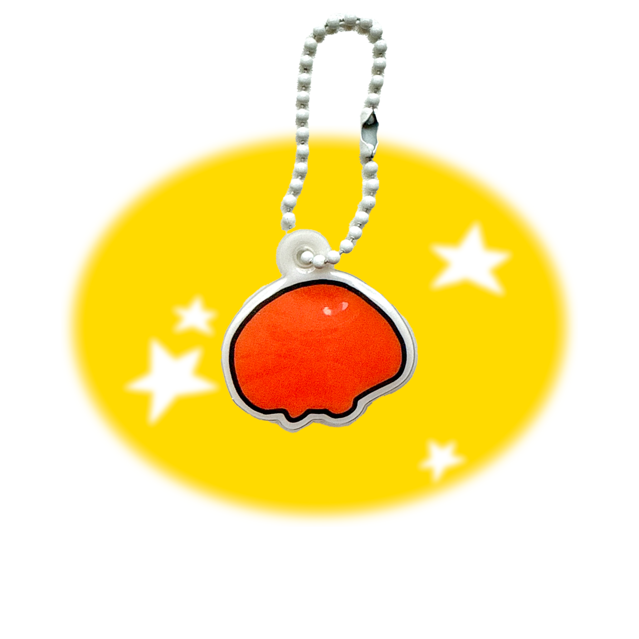 Egg Yolk Soft PVC Keychain